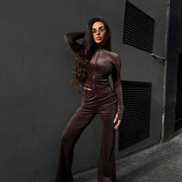 Velour Chic  Brown - спортен екип от кадифе