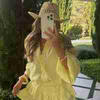 Summer Breeze yellow- Муселинова рокля с шорти