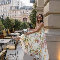 “ Botanical Bloom” Inspired by Zimmermann - Premium Рокля