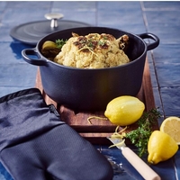 Чугунена тенджера Royal van Kempen & Begeer , 3.3L, 22см, Фурна до 260C, Индукция, Черен