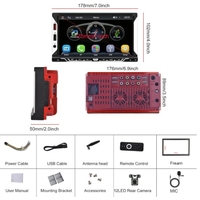 Hodozzy SH3AM5HI 2-din Android автомобилно радио GPS WiFi камера 7-инчов сензорен екран