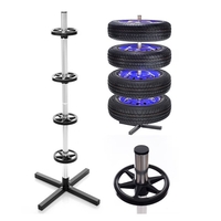 Поставка за съхранение на гуми, джанти, Височина 109 см, Допустимо тегло 100 кг