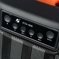 Караоке тонколона с Bluetooth KTS-1806 2х6,5'' и подарък микрофон