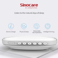Машина за бял шум - Sinocare звукова машина с 20 естествени звука и множество нива на сила на звука, захранвана от USB, преносима машина за сънна терапия за бебета/възрастни, които спят или релаксират у дома и в офиса.