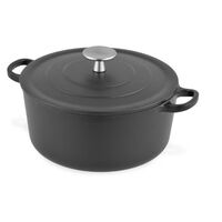 Чугунена тенджера Royal van Kempen & Begeer , 3.3L, 22см, Фурна до 260C, Индукция, Черен