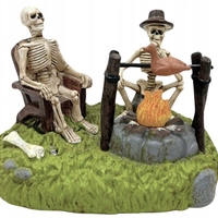 LED ДЕКОРАЦИЯ УКРАШЕНИЕ ХЕЛОУИН ФИГУРА ГОРЕЩ ОГЪН СКЕЛЕТИ КРАЙ ОГЪНЯ