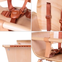 Дървен Трапезен стол Childhome Evowood Natural/Rust