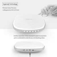 Машина за бял шум - Sinocare звукова машина с 20 естествени звука и множество нива на сила на звука, захранвана от USB, преносима машина за сънна терапия за бебета/възрастни, които спят или релаксират у дома и в офиса.