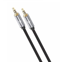 Аудио кабел KLGO, Жак 3.5 мм, AUX, М/М, 1м