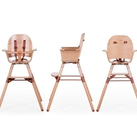 Дървен Трапезен стол Childhome Evowood Natural/Rust