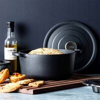 Чугунена тенджера Royal van Kempen & Begeer , 3.3L, 22см, Фурна до 260C, Индукция, Черен