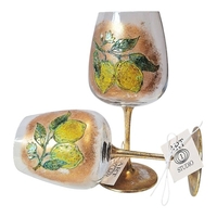 ЧАШИ ЗА ВИНО С ЛИМОНИ