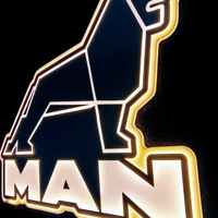 LED светеща табела за камион МАН -MAN