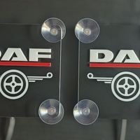 Двойни светещи LED табели ДАФ/DAF с лого за предно стъкло