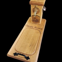 Дъска за мезета с чешма и диспенсър за алкохол - компактен модел