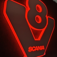 LED светеща табела за камион Скания - Skania V8