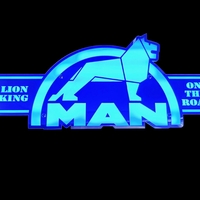 Светеща огледална табела за камион - МАН - MAN