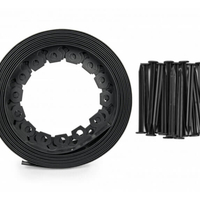 Ограничителна лента – бордюр за градини EASY BORDER, графит, 5cm х 10m