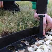 Ограничителна лента – бордюр за градини EASY BORDER, графит, 5cm х 10m