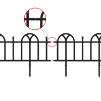 Декоративна черна оградка Antico Classic 3.1 метра