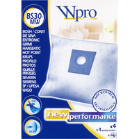 Микрофибърни торби 4 броя + 1 филтър WPRO BS30 - MW
