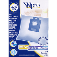 Микрофибърни торби 4 броя + 1 филтър WPRO SB242-MW