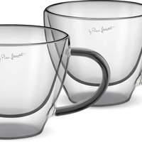 Комплект чаши за капучино LAMART LT9117 VASO, 190 мл., 2 броя, черни