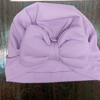 Бебешка шапка тип тюрбан 0-6 месеца