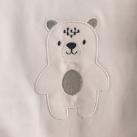 Комплект от 3 части с мече в зелено с каре