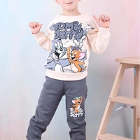 Ватиран комплект Том и Джери в сиво