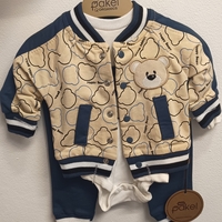 Комплект от 3 части с мече в тъмно синьо