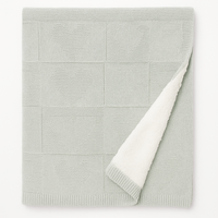 Меко одеяло с пухкава подплата в зелен цвят