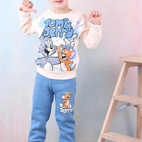 Ватиран комплект Том и Джери в синьо