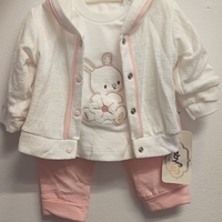 Комплект от 3 части  Бяло Зайче