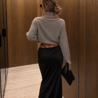 The G-String Maxi Satin Skirt