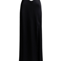 Obscura U Shape Satin Maxi Skirt