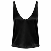 Second Skin U Neck Satin Tank Top