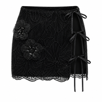 After Swim Sequin Swim Wrap Mini Skirt
