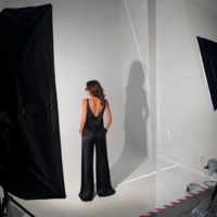 Obscura U Shape Satin Trousers