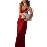 3 AM Slip Cowl-Back Thong Detail Gown