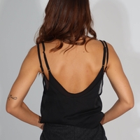 Shadows U Neck Sheer Tank Top