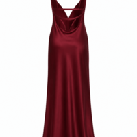 3 AM Slip Cowl-Back Thong Detail Gown