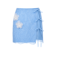 High Tide Sequin Swim Wrap Mid-Waist Skirt