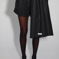 Dark-Grey Wool Wrap Scarf