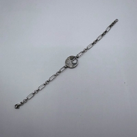 Сребърна гривна с плочка