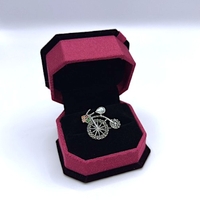 Брошка колело с марказити , емайл и седеф