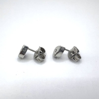 Сребърни обици с диаманти