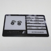 Сребърни обици с диаманти