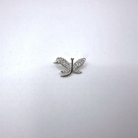 Брошка водно конче с циркони