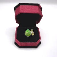 Пръстен с тюркоаз със стабилизиран цвят